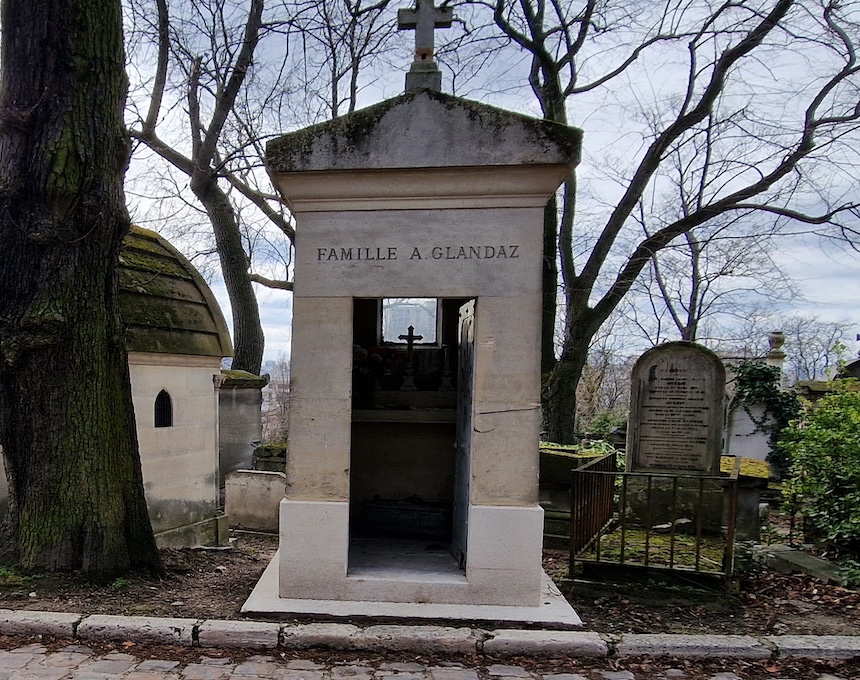 Photo montrant Tombe de la famille Glandaz et de Maurice Finkel