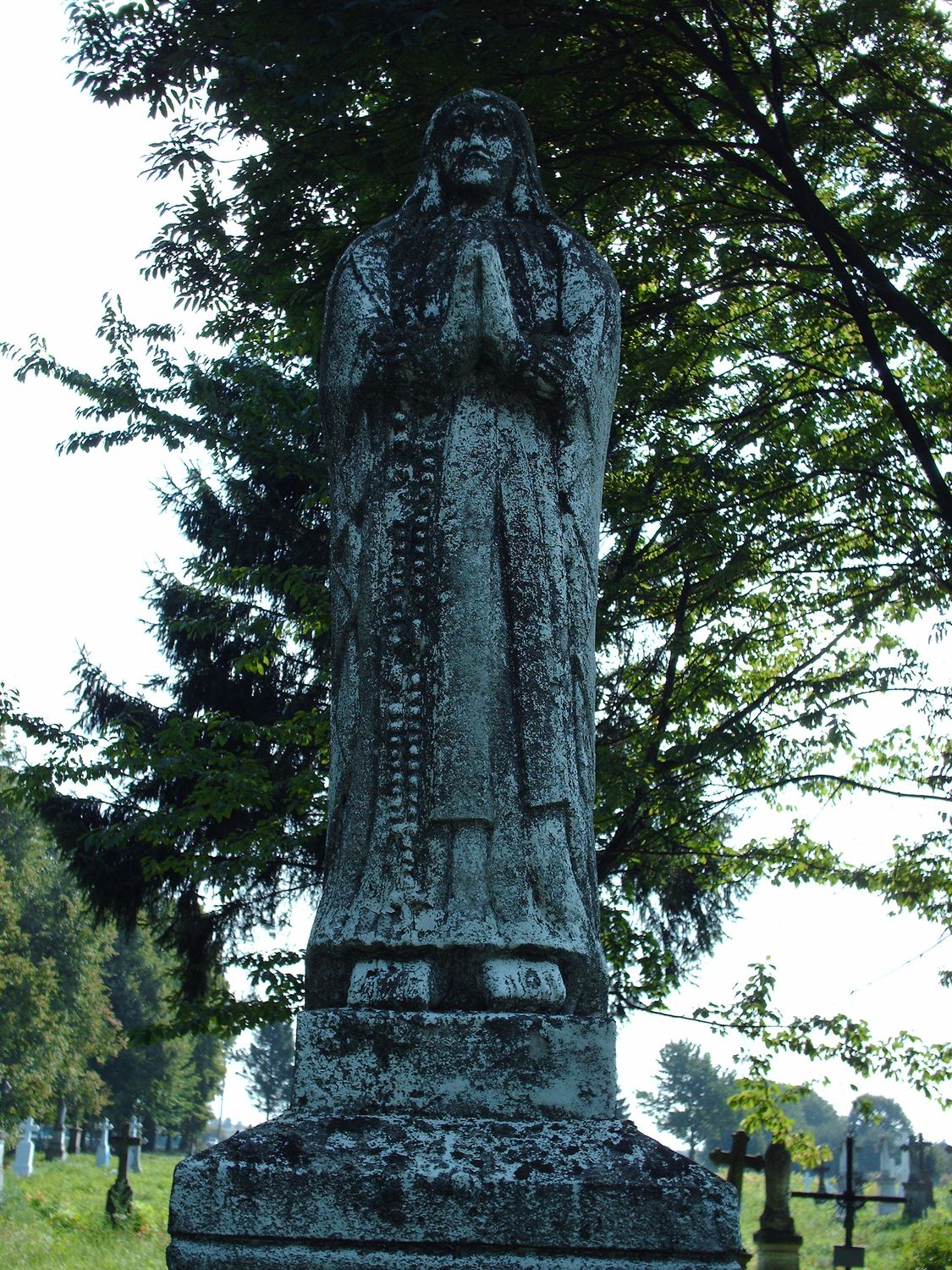 Fragment of a tombstone of Anna Bruchal from the cemetery in Trybuchowce, as of 2007