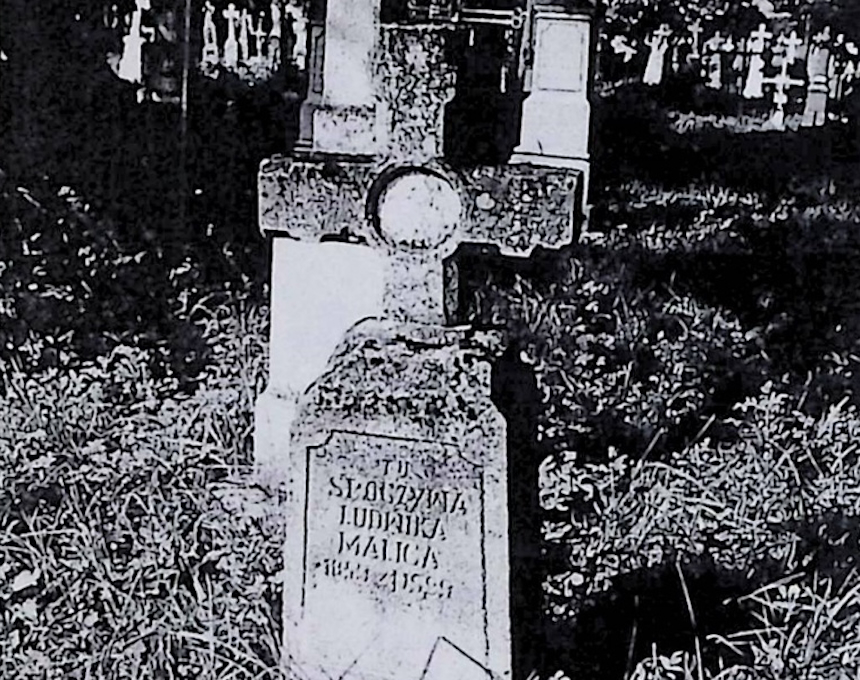 Fotografia przedstawiająca Nagrobek Ludwiki Malicy