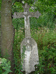 Nagrobek Jędrzeja Padewskiego, cmentarz w Hucie Nowej, stan z 2007 roku