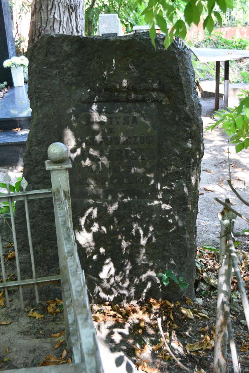 Tombstone of Justyna Wierzbicka, Baykova cemetery in Kiev, as of 2021.