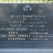 Photo montrant Pierre tombale des familles Banasinski, Kouřil et Moskor