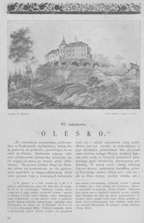 Photo showing Olesko