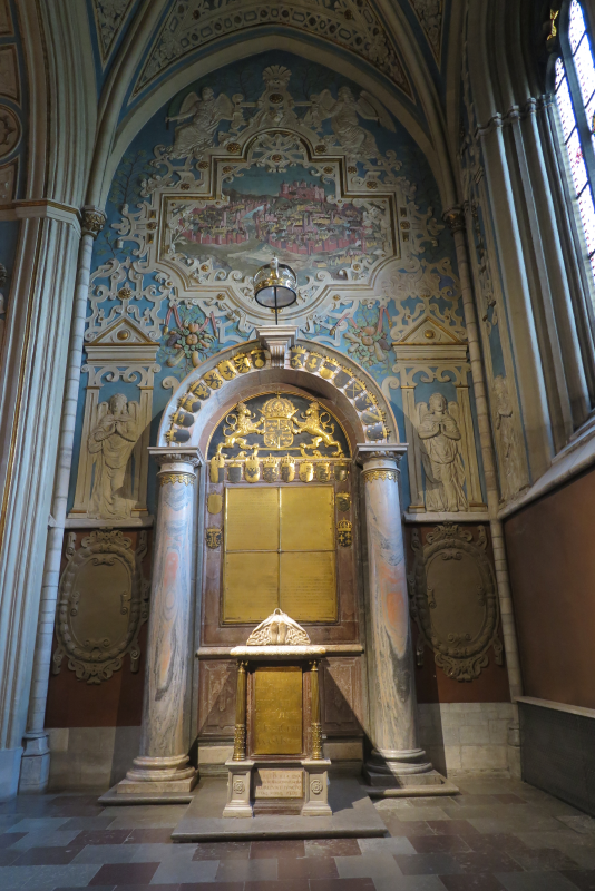 Photo showing Tombstone of Queen Katherine Jagiellon in Uppsala