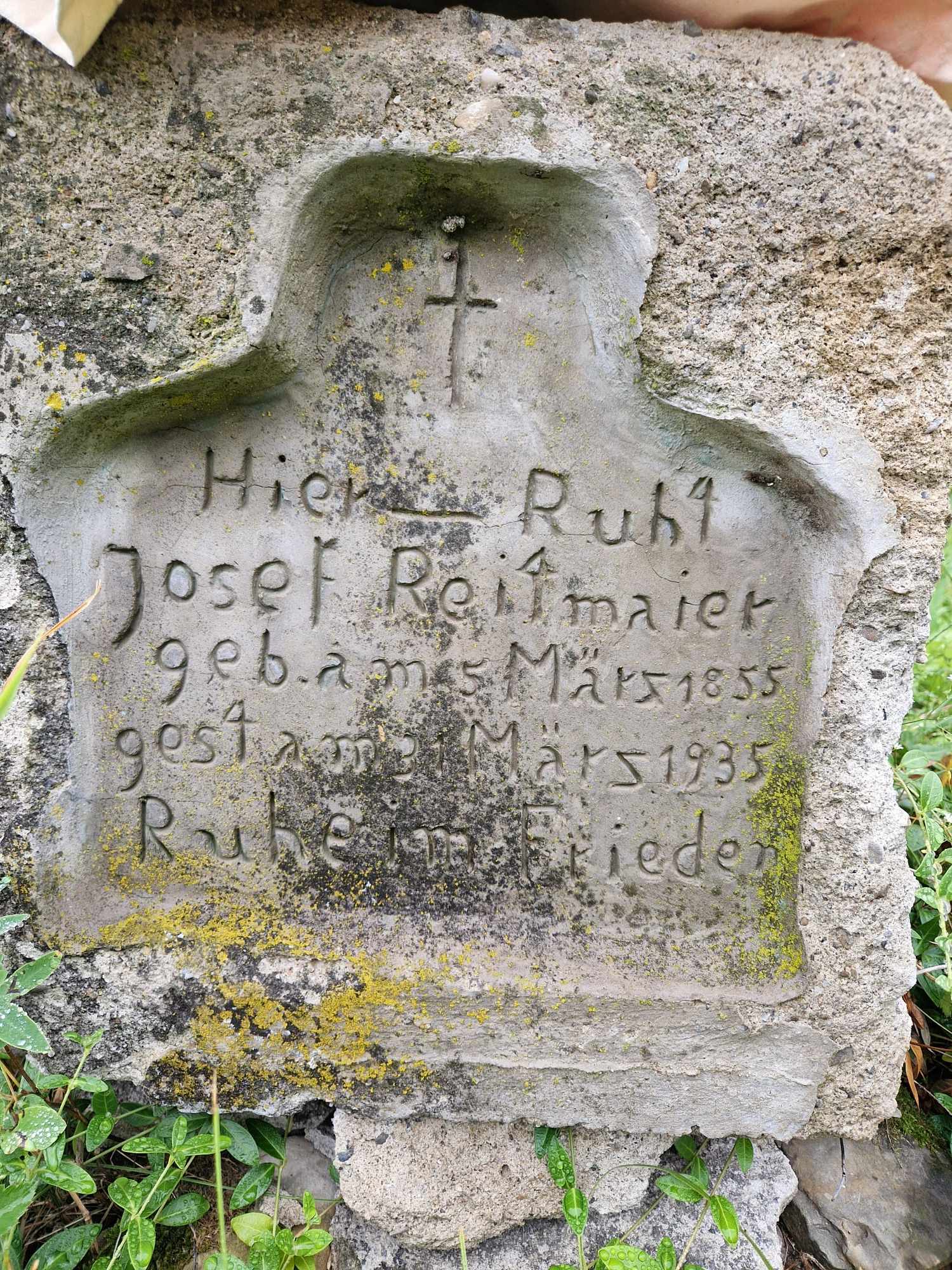 Photo showing Tombstone of Josef Reitmaier
