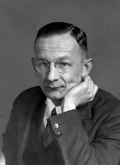 Fotografia przedstawiająca Alfred Birkenmayer - grafik, rytownik i medalier