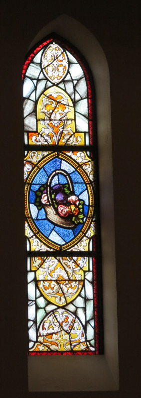Photo showing Stained glass window depicting St Jadwiga of Silesia in Denmark