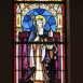 Photo showing Stained glass window depicting St Jadwiga of Silesia in Denmark