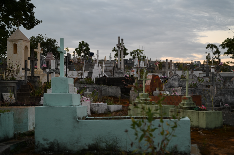 Photo showing White Eagle Cemetery in Brazil