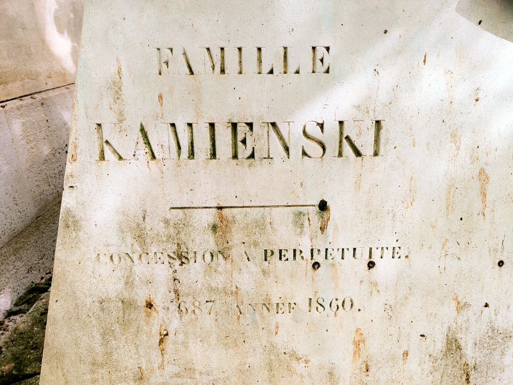 Photo showing Tombstone of Mikołaj Kamiński