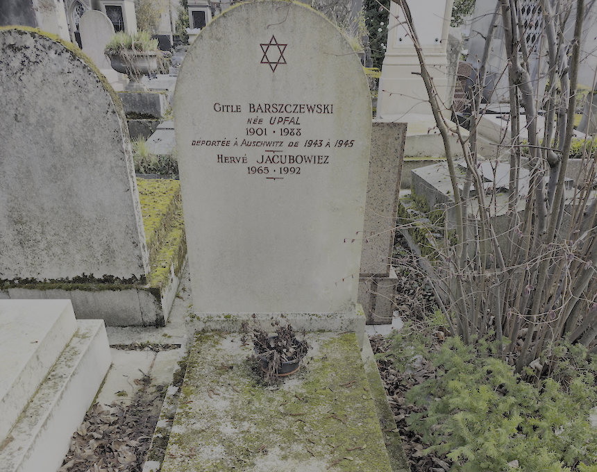 Photo montrant Nagrobek Gitli Barszczewskiej i Hervé Jakubowicza