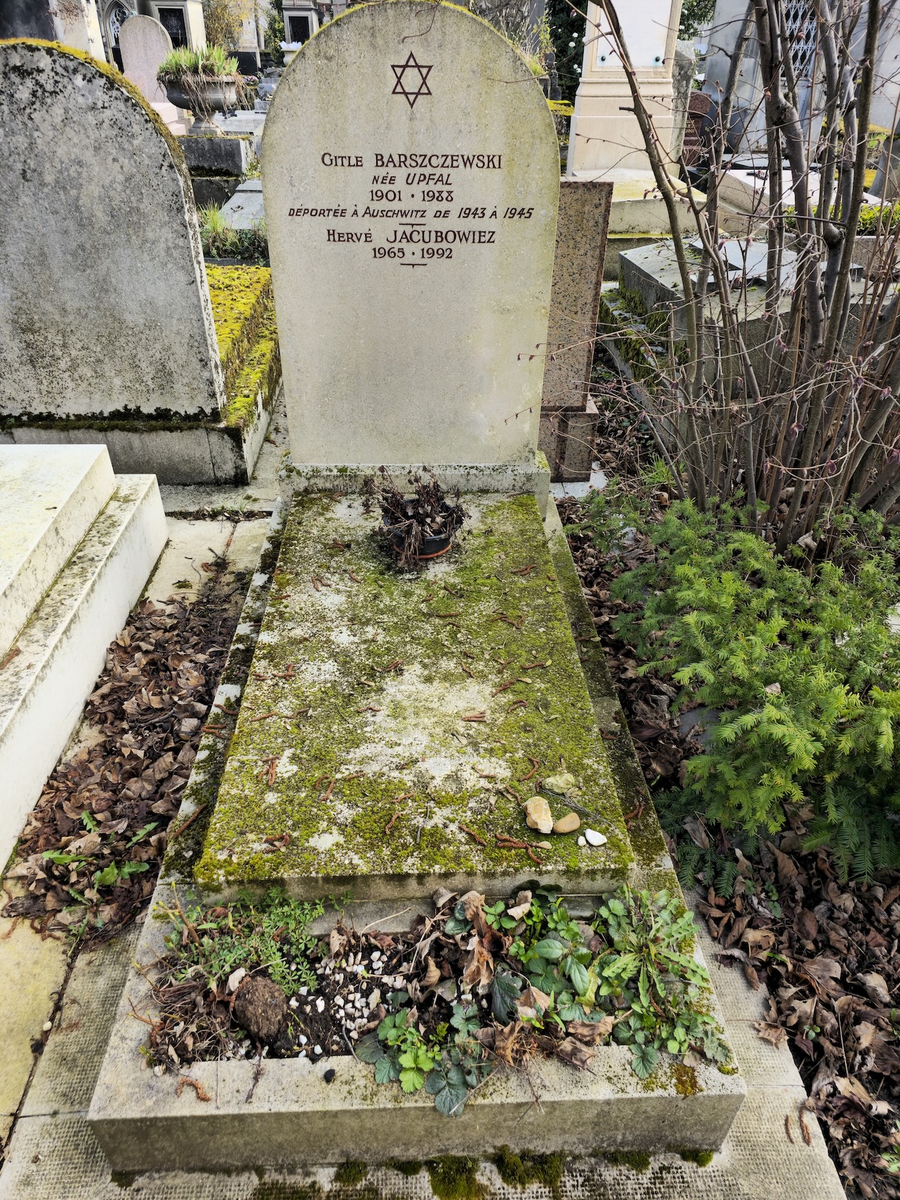 Photo montrant Nagrobek Gitli Barszczewskiej i Hervé Jakubowicza