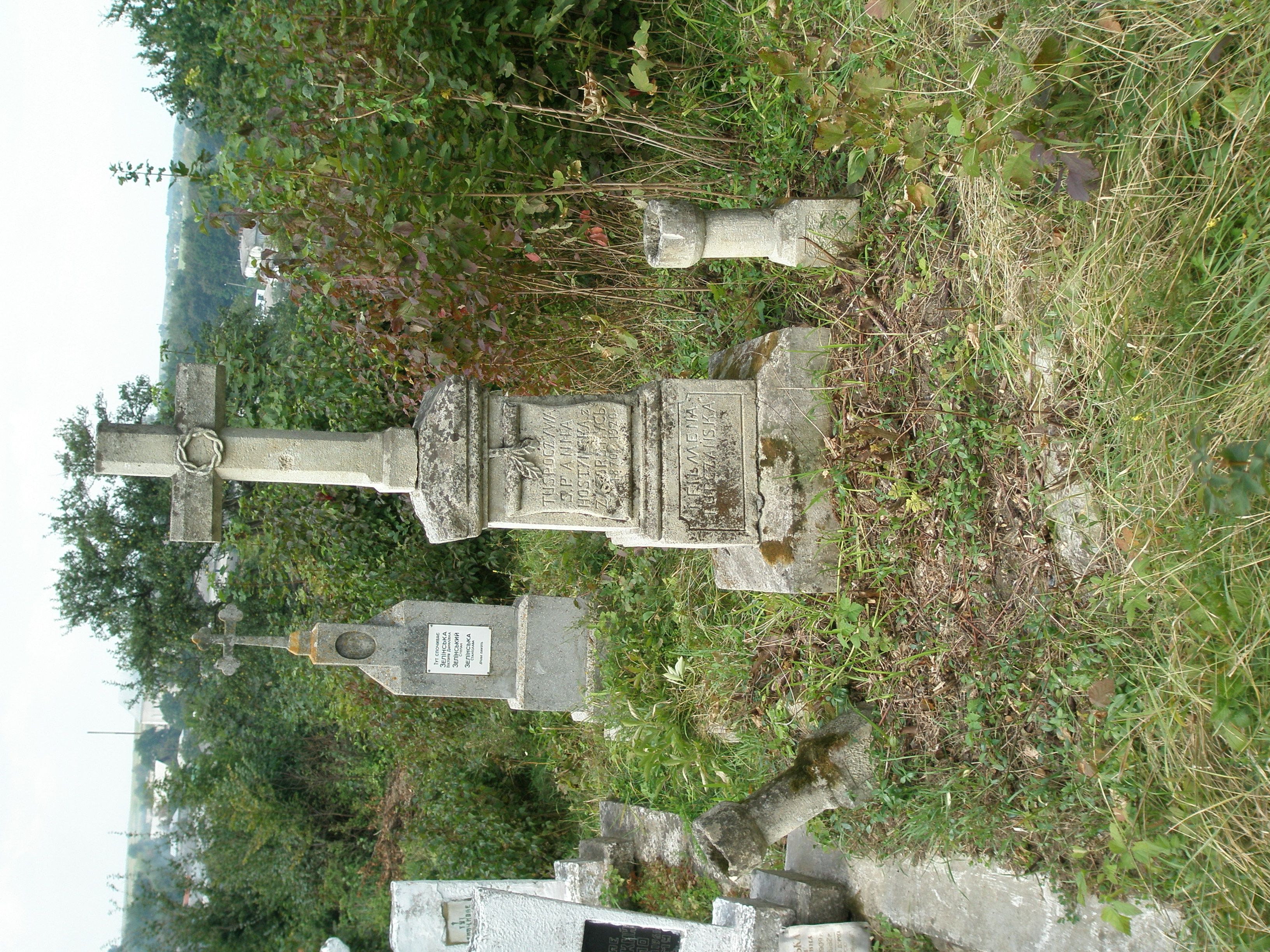 Tombstone of Anna Hostynska and Filomena Turchanska, state from 2006