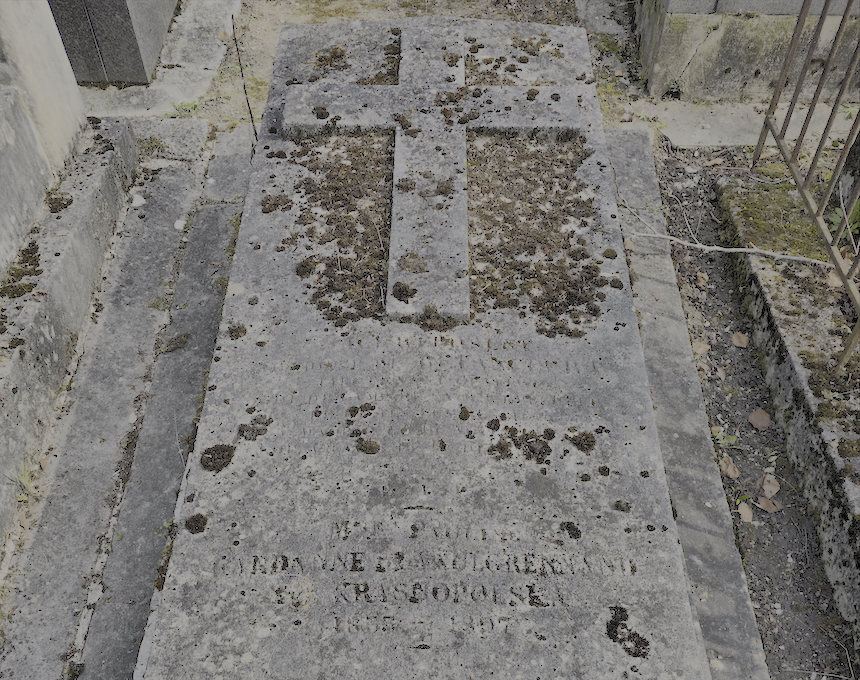 Fotografia przedstawiająca Nagrobek Alphonse’a de Betancourt i Pauliny Krasnopolskiej