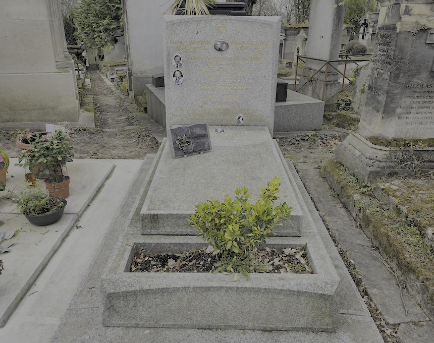 Photo montrant Nagrobek rodziny Klajmiców oraz Alberta Golsenne’a i Mateusza Rzemieniaka