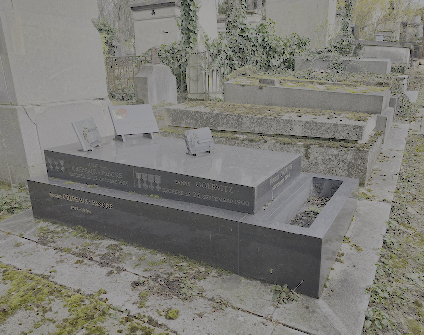 Photo showing Nagrobek rodzin Crépeaux-Pascré’ów i Gourvitzów oraz Josepha Gurvila