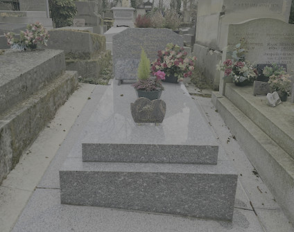 Nagrobek rodziny Berkowiczów oraz Yvonne Casalongi i Edgarda Chaigneau. Postument schodkowy z prostokątną stelą i inskrypcjami. Grób ozdobiony kwiatami i roślinami.