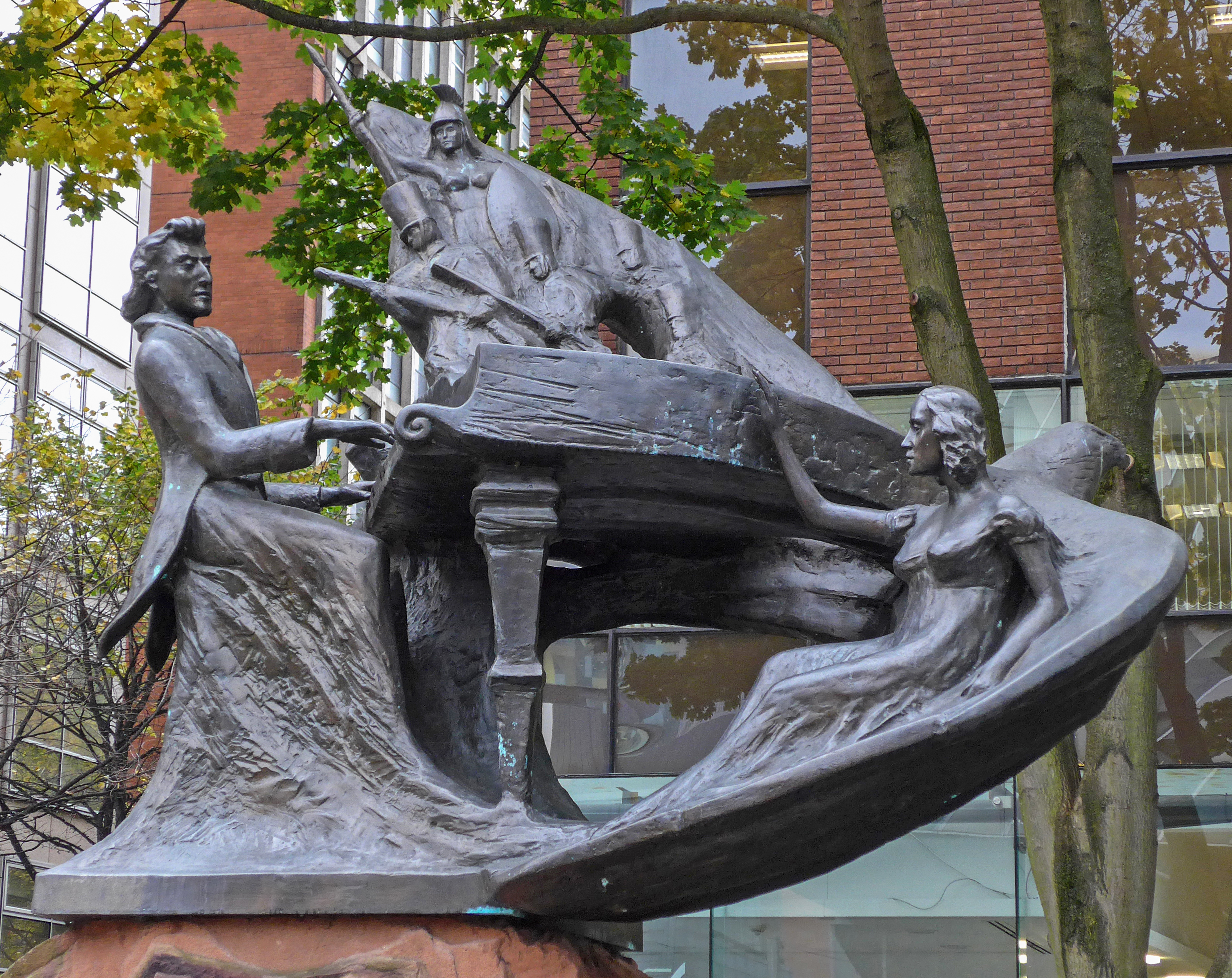Chopin Memorial in Deansgate, Manchester