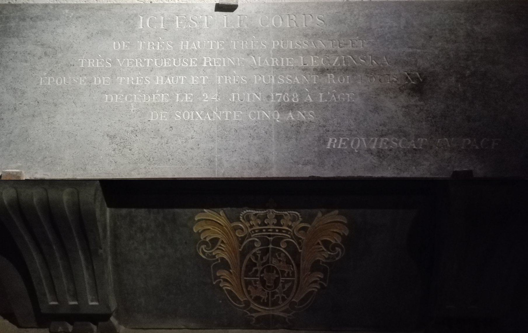 Photo montrant Tablica nagrobna Marii Leszczyńskiej