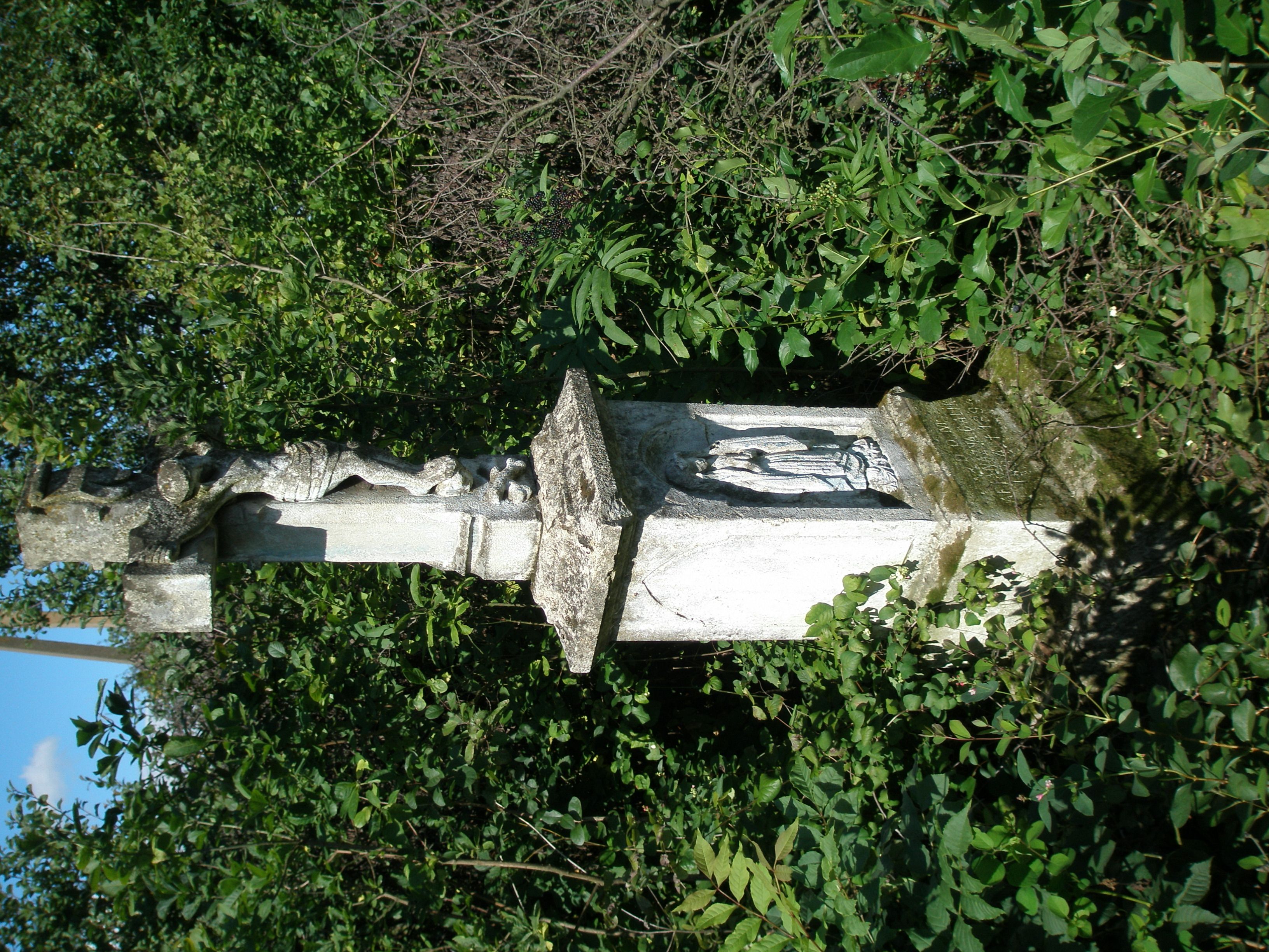 Tombstone of Atanazja Galik, cemetery in Novostavce (old), state from 2006