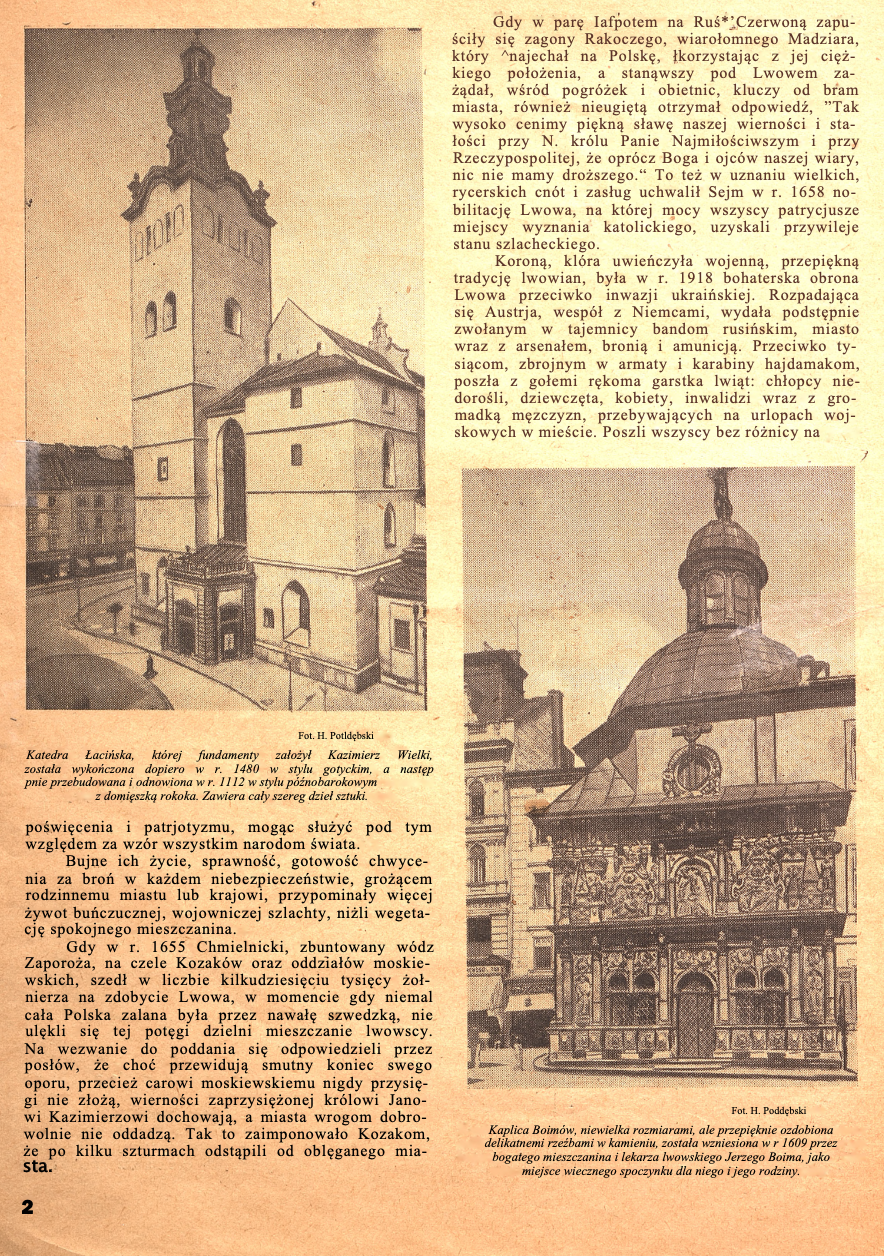 Fotografia przedstawiająca Lwów