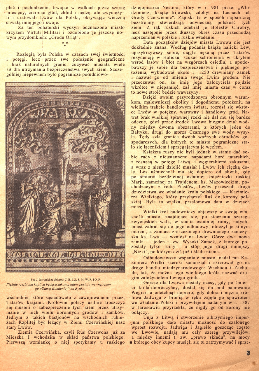 Fotografia przedstawiająca Lwów