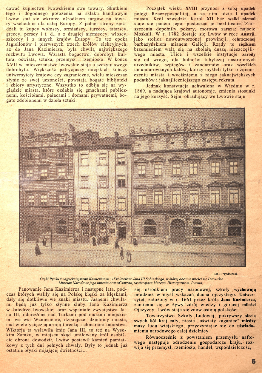 Fotografia przedstawiająca Lwów