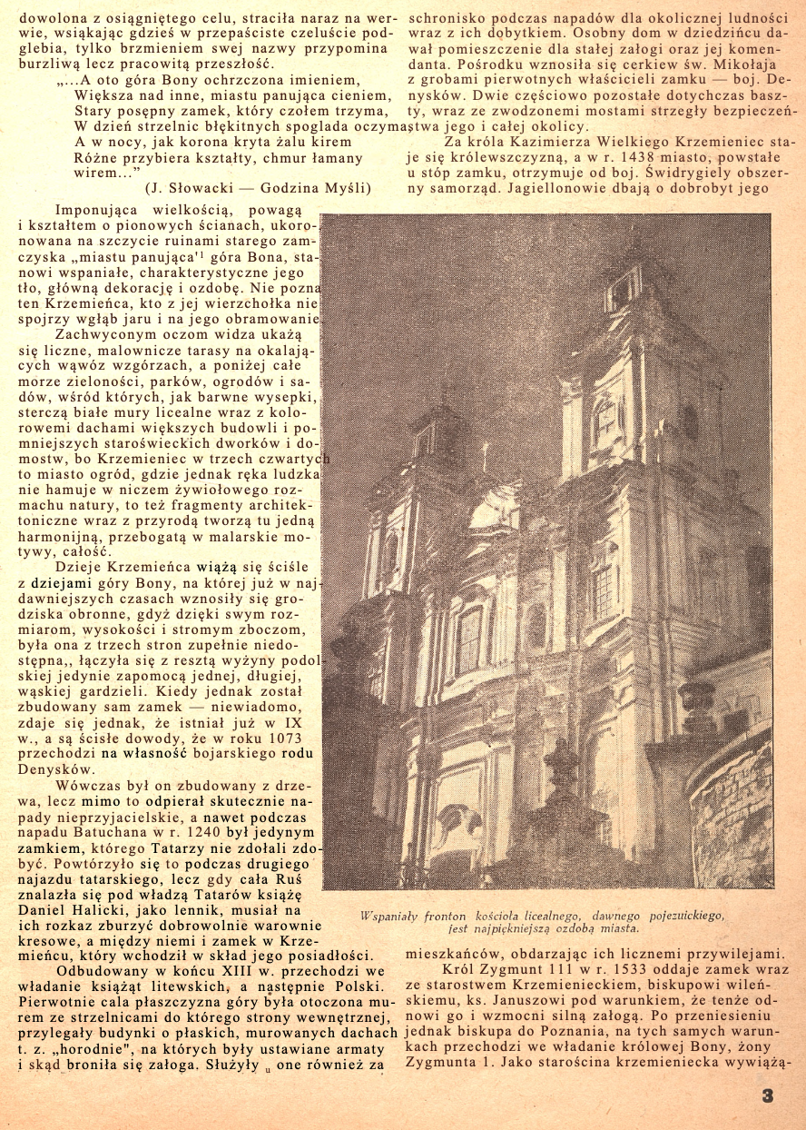 Photo montrant Krzemieniec