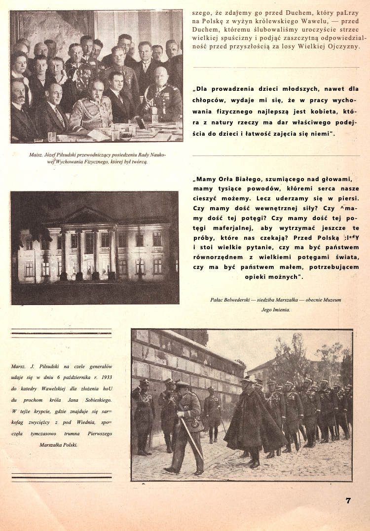 Fotografia przedstawiająca Magadzyn „Polska” z 1936 roku „Miejsca związane z J. Piłsudskim\"