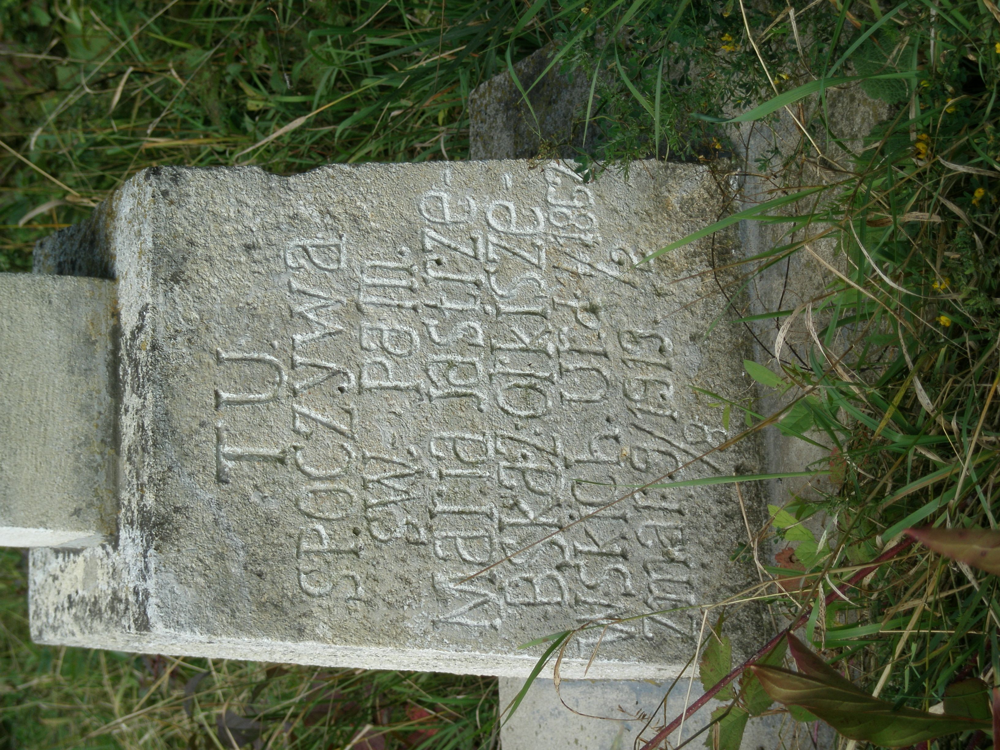 Gravestone inscription of Maria Jastrzębska, as of 2006