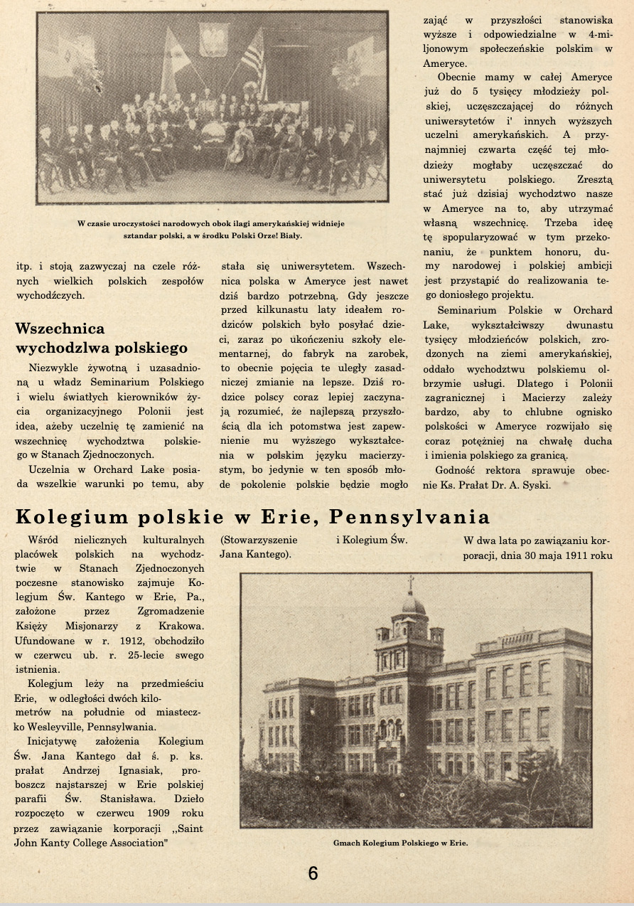 Photo montrant Seminaria polskie w USA