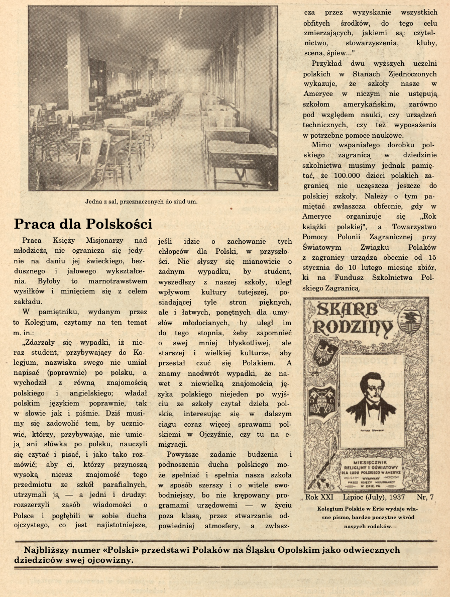 Photo montrant Seminaria polskie w USA