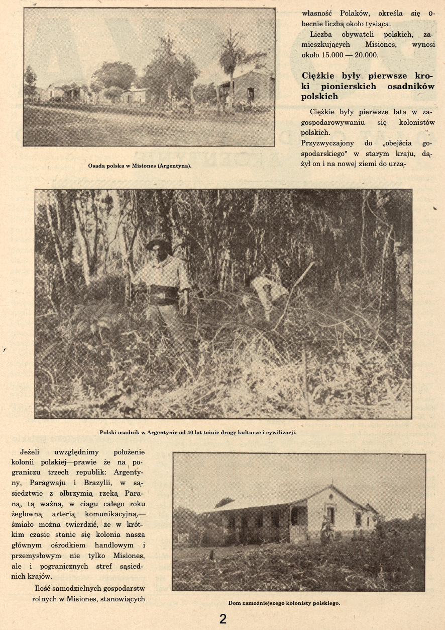 Photo showing 40 lat osadnictwa polskiego w Argentynie