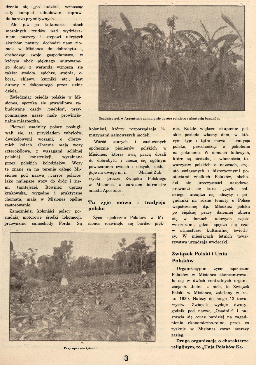 Photo showing 40 lat osadnictwa polskiego w Argentynie