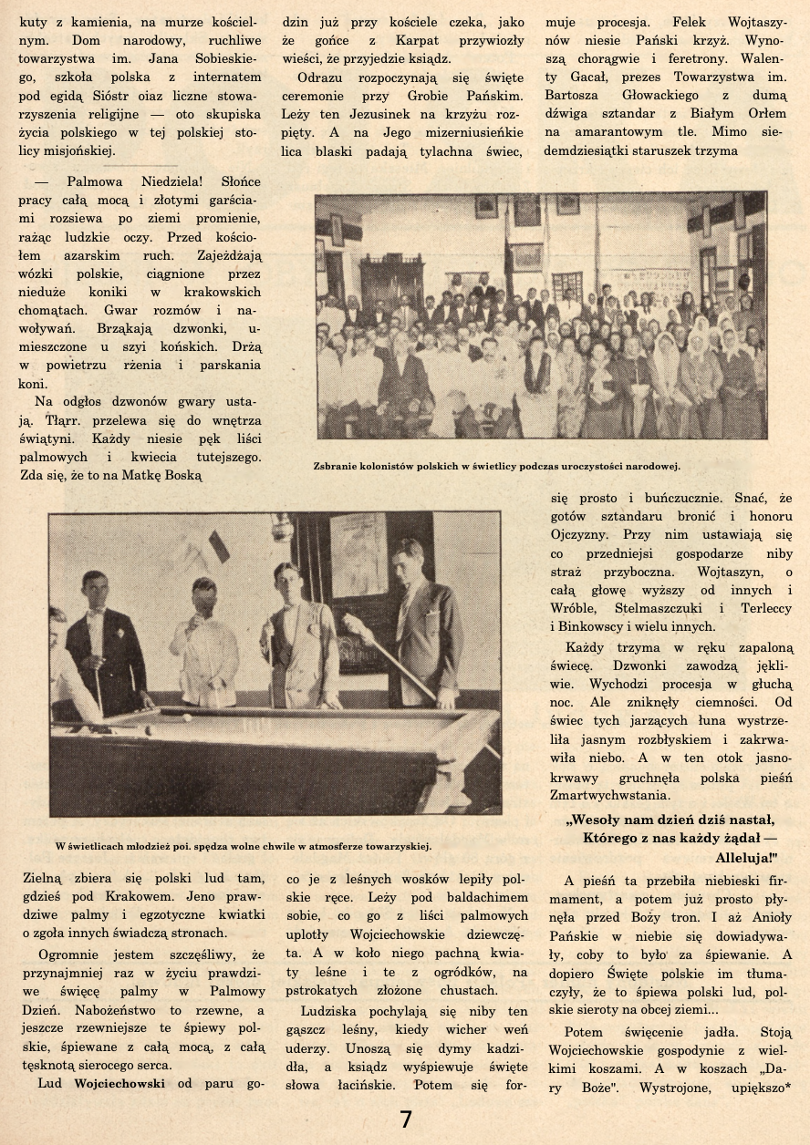 Photo showing 40 lat osadnictwa polskiego w Argentynie