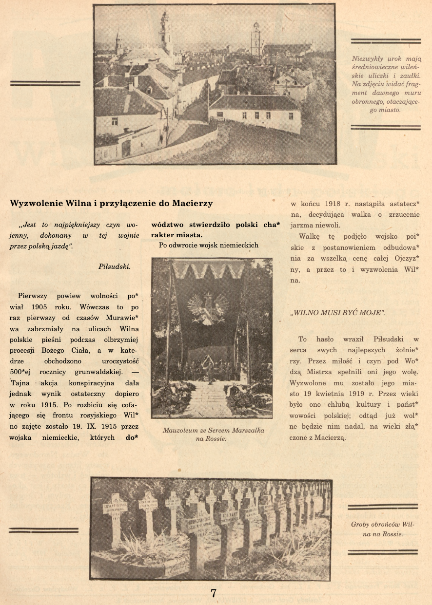 Photo showing Wilno, \"najmilsze miasto Rzeczpospolitej\"