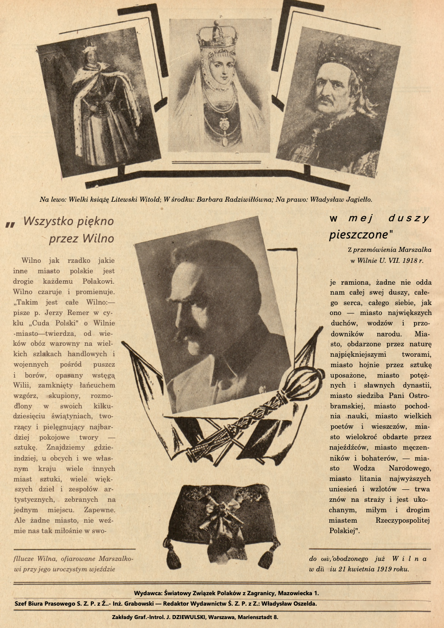 Photo showing Wilno, \"najmilsze miasto Rzeczpospolitej\"