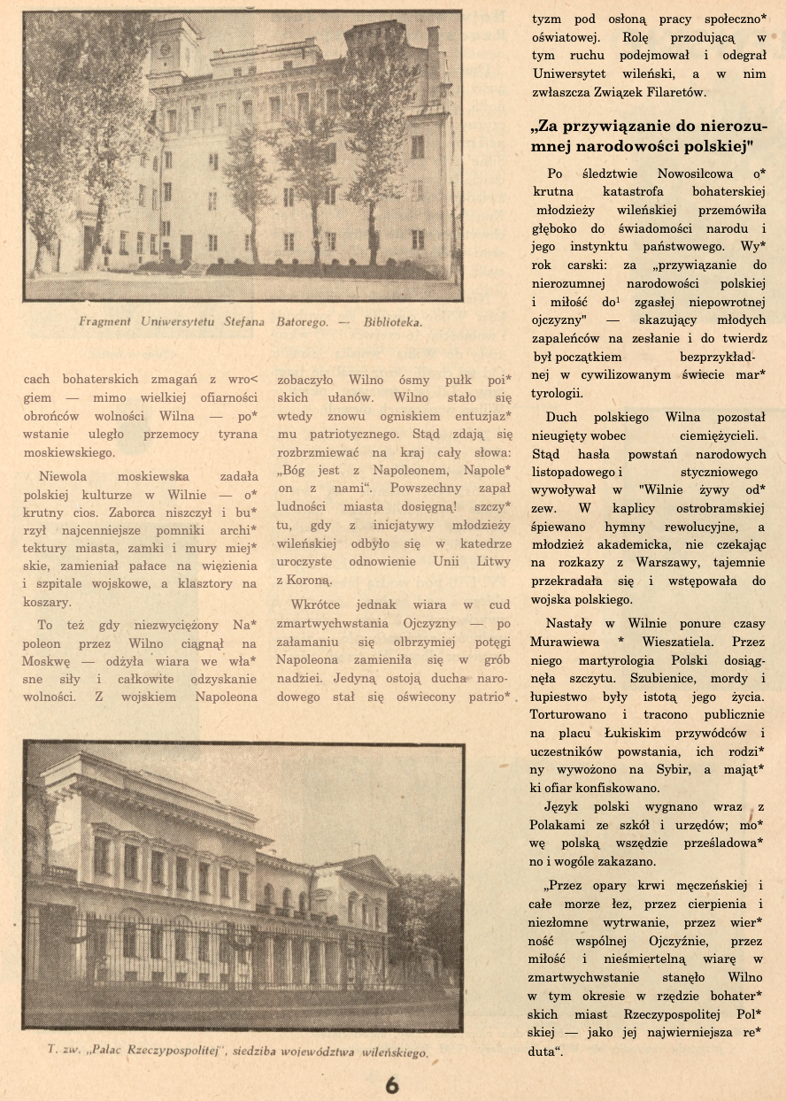 Photo showing Wilno, \"najmilsze miasto Rzeczpospolitej\"