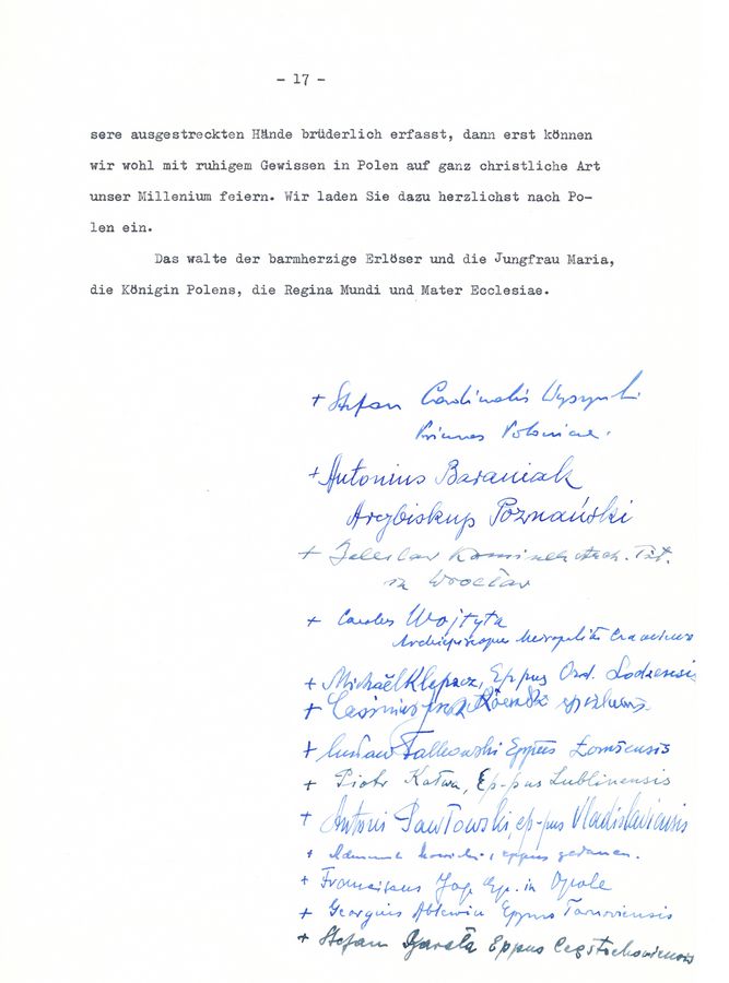 Fotografia przedstawiająca Historia dwóch listów. Korespondencja biskupów polskich i niemieckich z 1965 roku