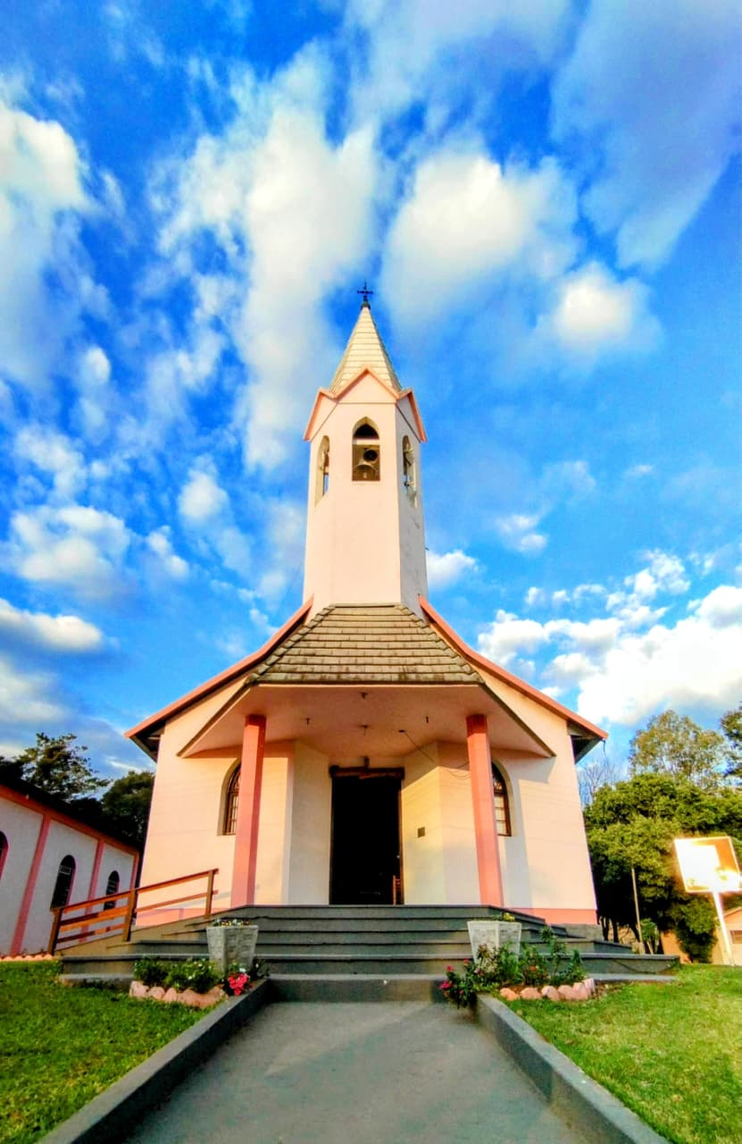 Fotografia przedstawiająca Sanktuarium Matki Bożej Częstochowskiej w Guarani das Missões