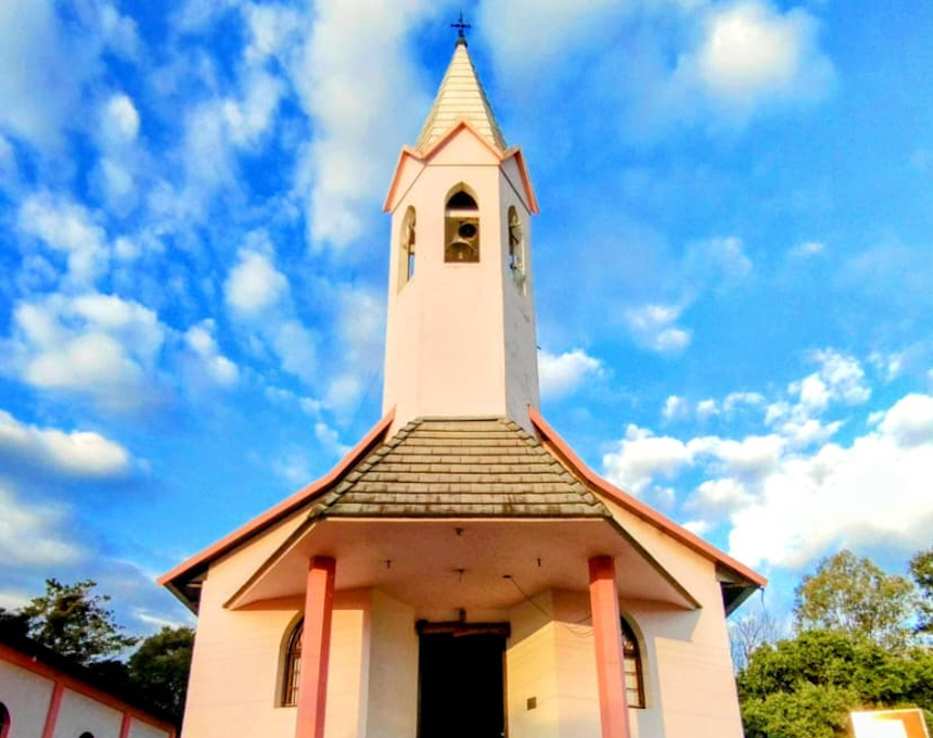 Fotografia przedstawiająca Sanktuarium Matki Bożej Częstochowskiej w Guarani das Missões