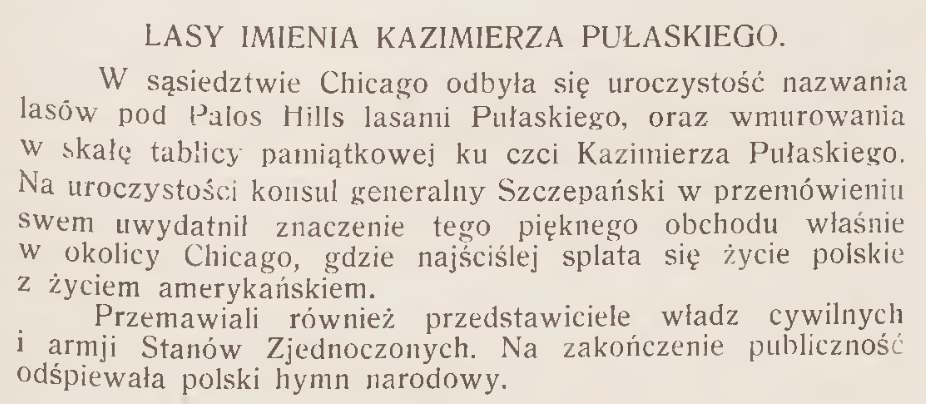 Photo showing Z kronik polonijnych: lasy im. Pułaskiego, przemysł w Harbinie