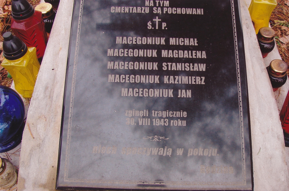 Photo showing Graves of victims of the Ukrainian Insurgent Army (UPA)