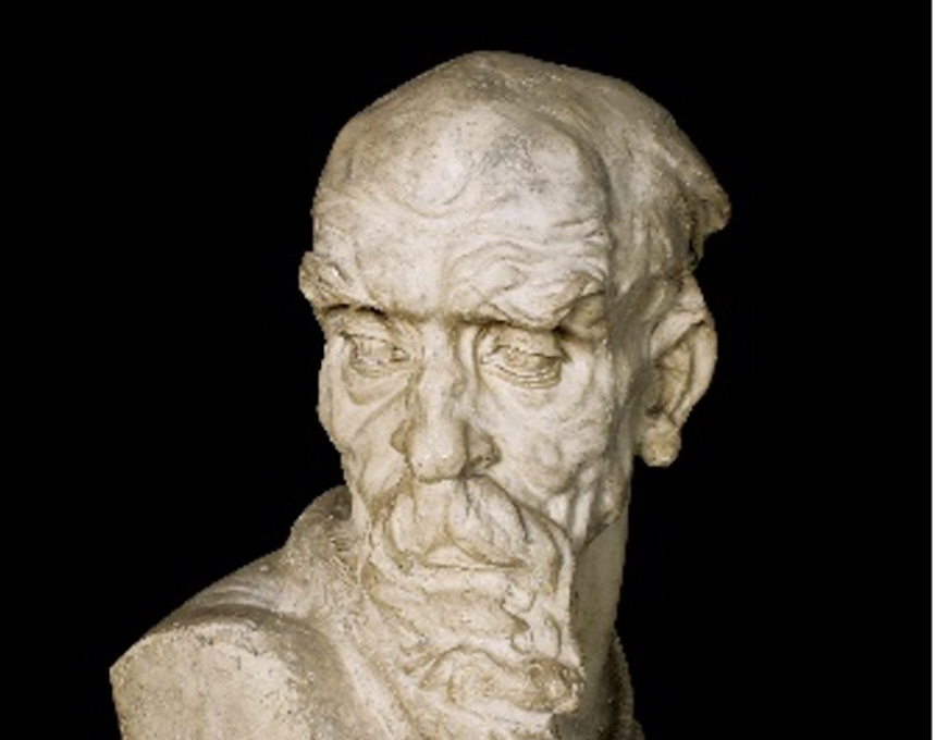 Photo showing Sculpture \"My Father\'s Head\" by Stanisław Szukalski