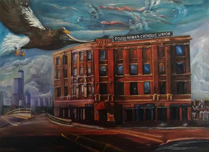 Photo montrant Peinture \"Polish American Museum\" de Danuta Mackiewicz-Plyer