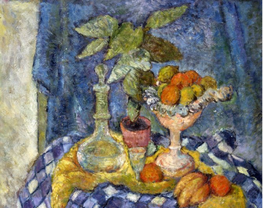 Photo montrant Le tableau « Nature morte » de Władysław Krzyżanowski