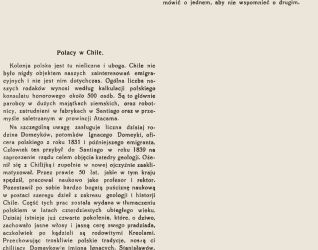 Scan of a Polish magazine page with columns of text and headings Polacy w Chile Polacy w Hongkongu and Francja Napad na konsulat R P w Paryzu