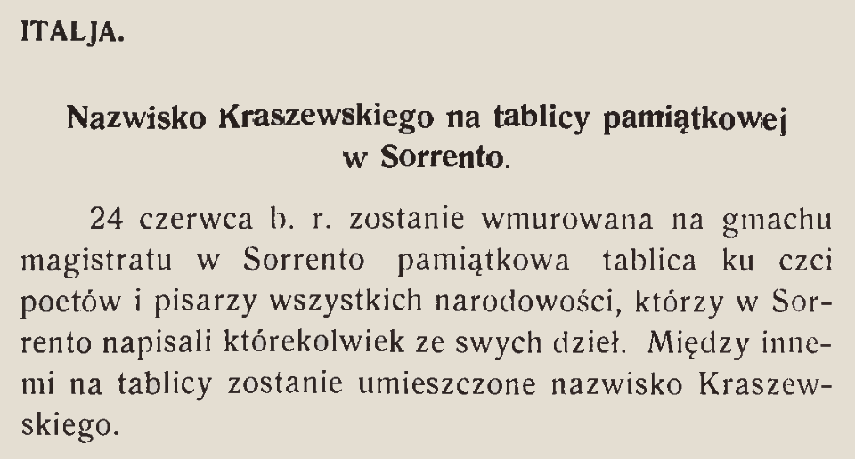 Photo montrant Z kronik polonijnych: Polonia w Sydney, tablica w Sorrento