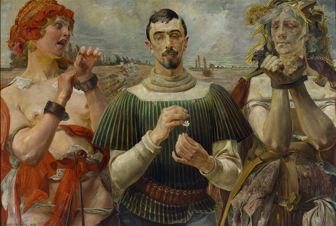 Photo montrant \"Le Christ devant Pilate\" - peinture de Jacek Malczewski de la collection de la Galerie nationale d\'art de Lviv