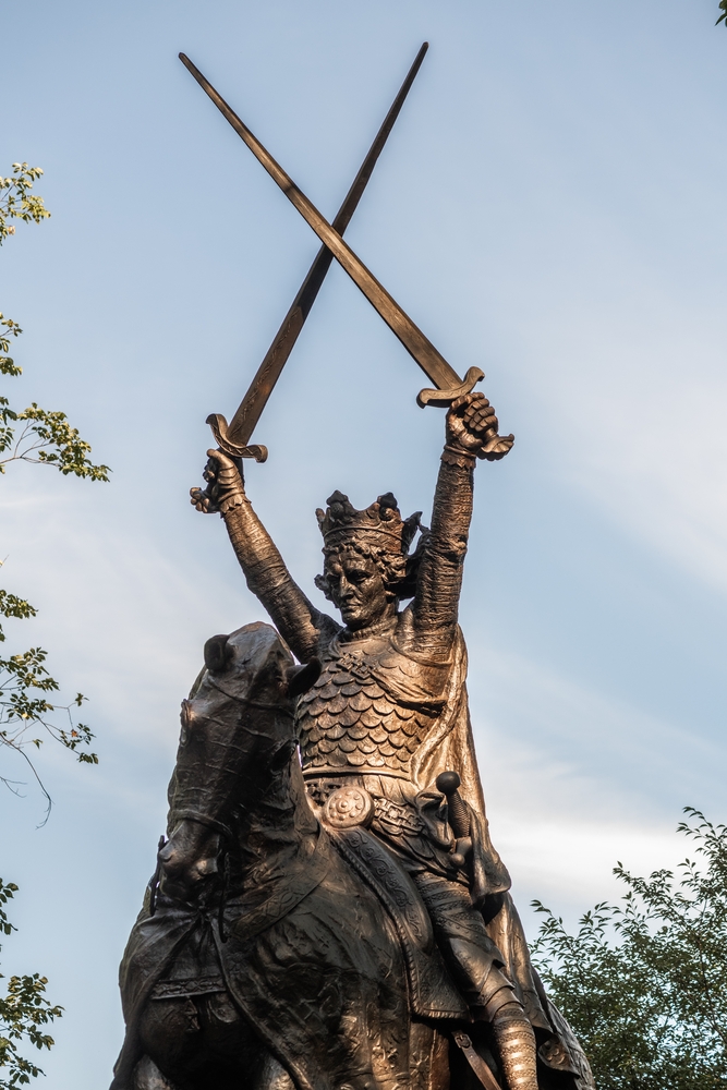 Fotografia przedstawiająca Pomnik Władysława Jagiełły w Nowym Jorku